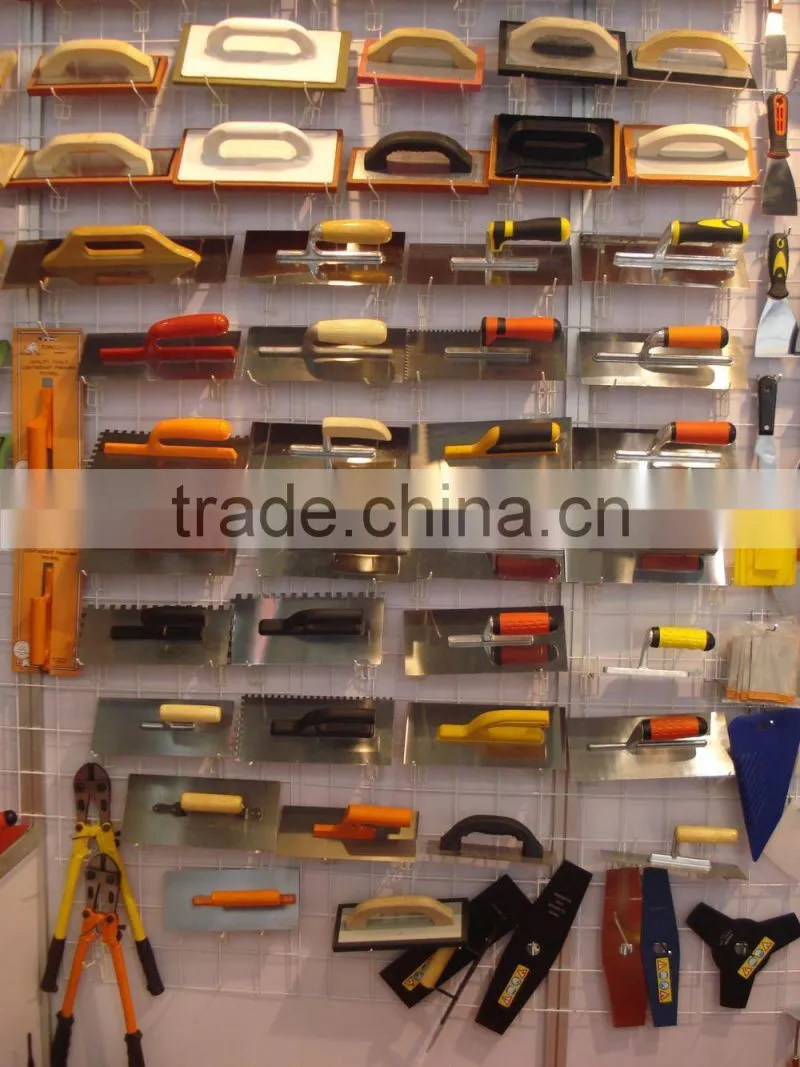 wooden handle plastering trowel with teeth factory