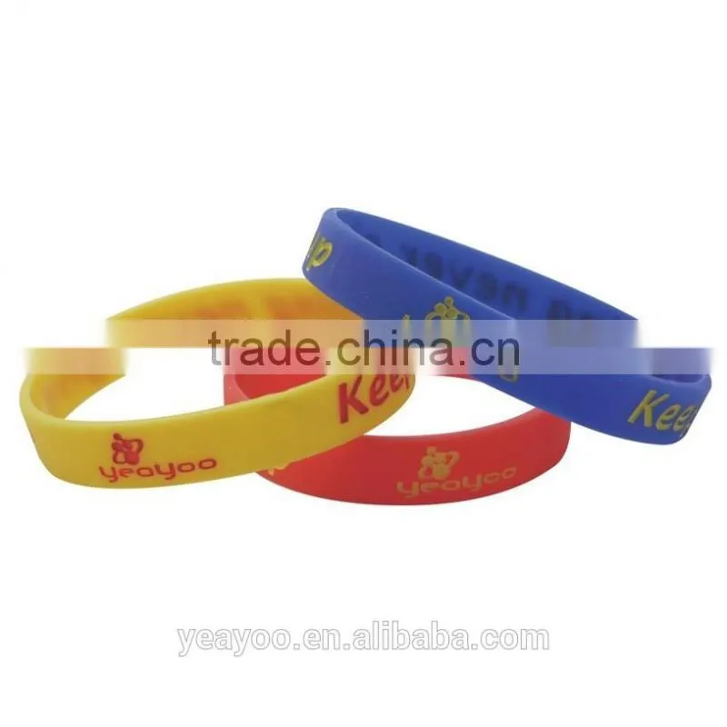 Promotional country flags silicone bracelet