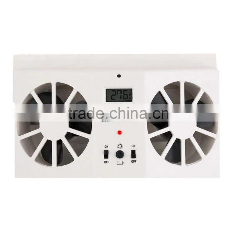 Car Solar Powered Auto Window Air Vent Ventilator Mini Air Conditioner Cool Fan