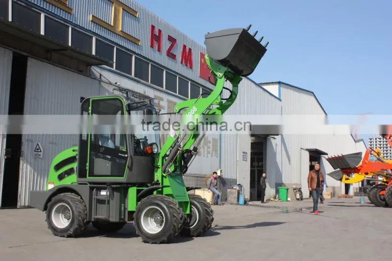 JN 908 mini radlader mit preis ZL-08 wheel loader with 3 cylinders HZM908