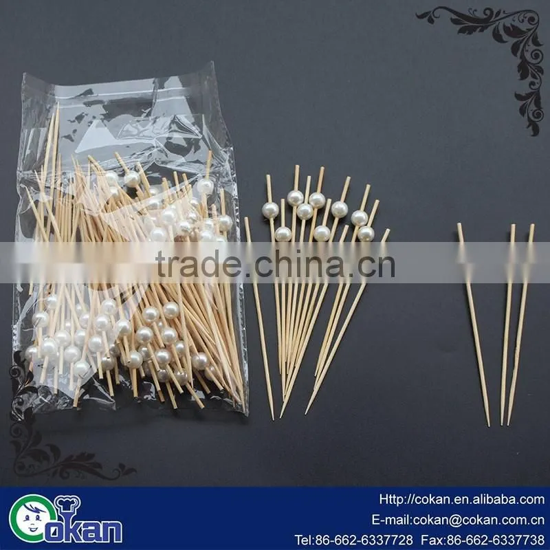 CK-KT709 Colorful new style heart disposable wooden fruit forks/ bamboo fruit fork for party or wedding