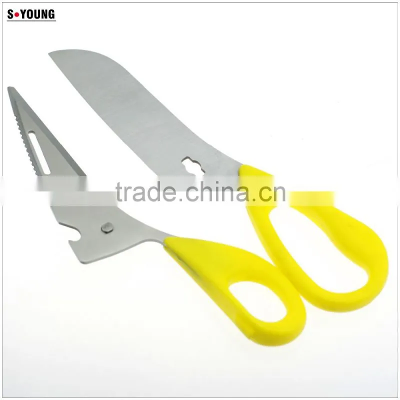 61078 Seperable Colorful kitchen scissors with PP handle kitchen scissors /knife and scissors