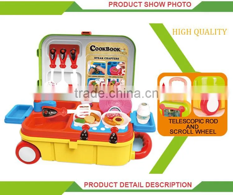 Hot selling kids toymini kitchen lunch box cutlery set