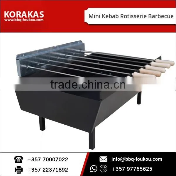 Hot Sale Powder Coated Easily Assembled Mini Kebab Rotisserie Barbecue