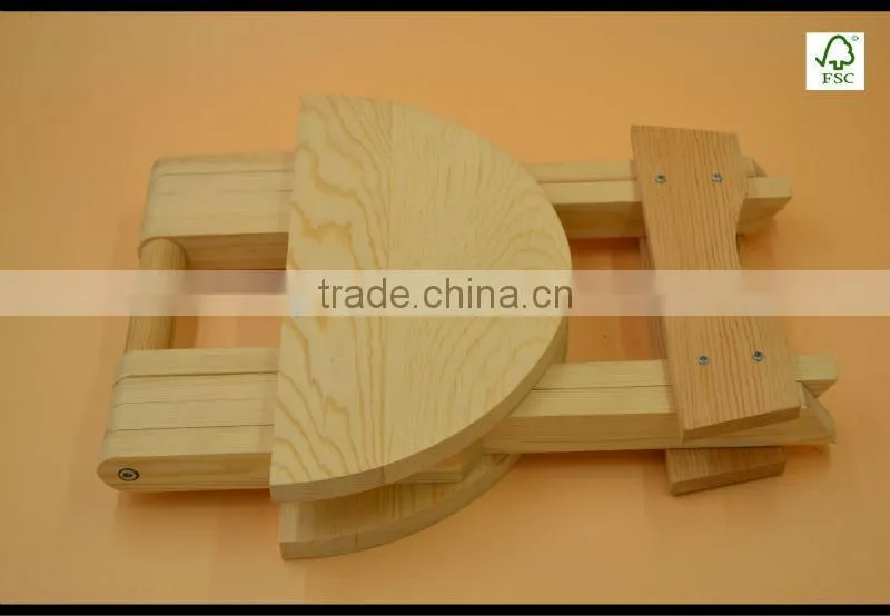 wooden folding chairs,round wooden stool outdoor