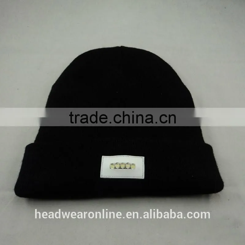 Led Light Ski Knitted Witer Hat