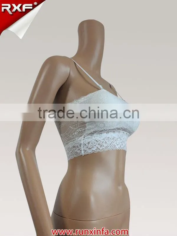 2014 Latest sexy lace ladies bandeau bra with paded