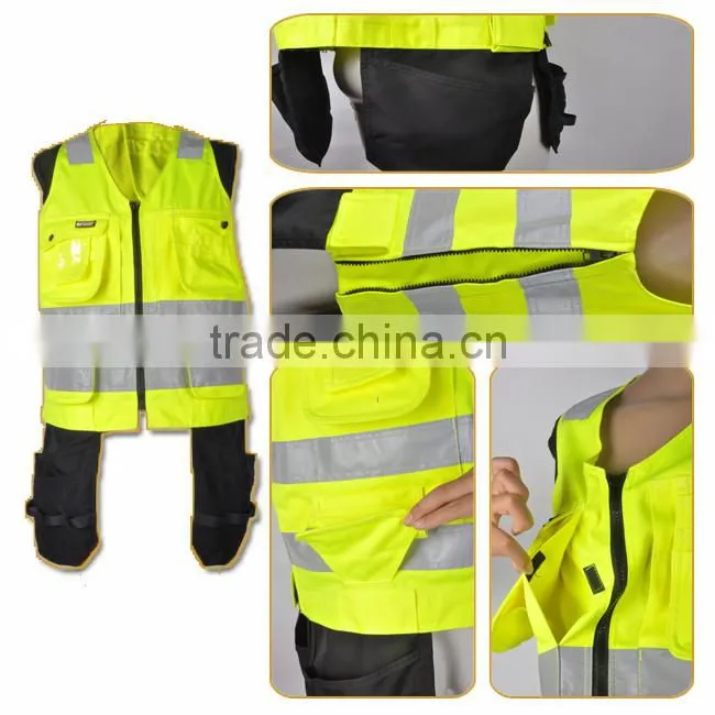 hi vis flame resistant waterproof jacket for security