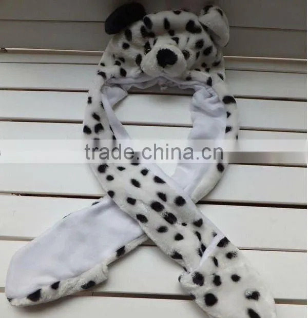 2012 wholesale winter animal dog fluffy earflap hats caps warm glove