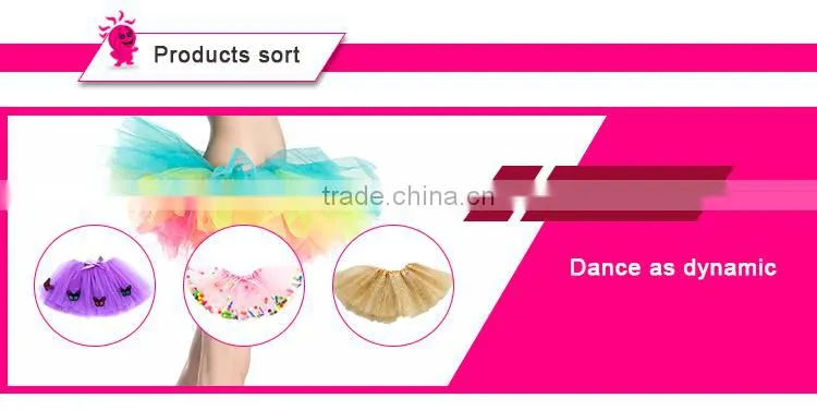 2017 Newest beauty girls bowknot flower princess party chiffon kids tutu dress