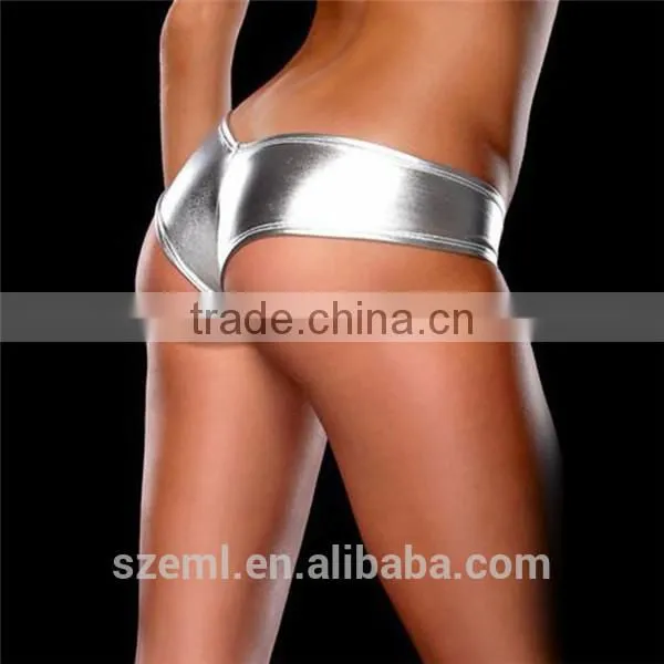 European wholesale Mature ladies sexy hot patent leather pants sexy leather lingerie
