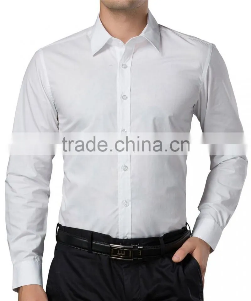 Man White Business Shirt Latest Shirt Designs For Men 2017 Formal Shirt