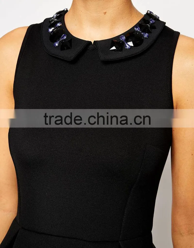 Premium Skater Dress in Structured Bonded Fabric with