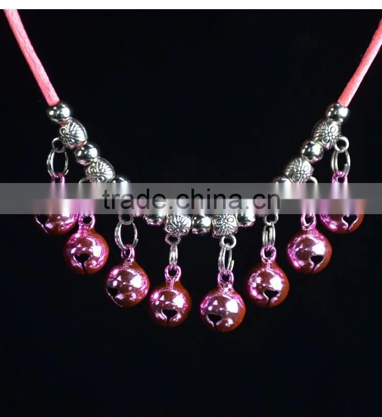 RH1909H 2017 Hot selling Handmade Pet woven collar cat collars with bell