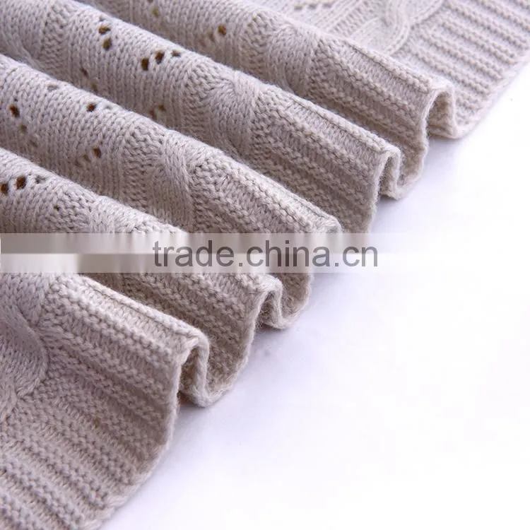 New design 100% acrylic knitted blanket