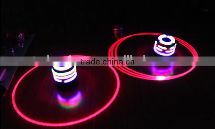 Spinning top with light music
