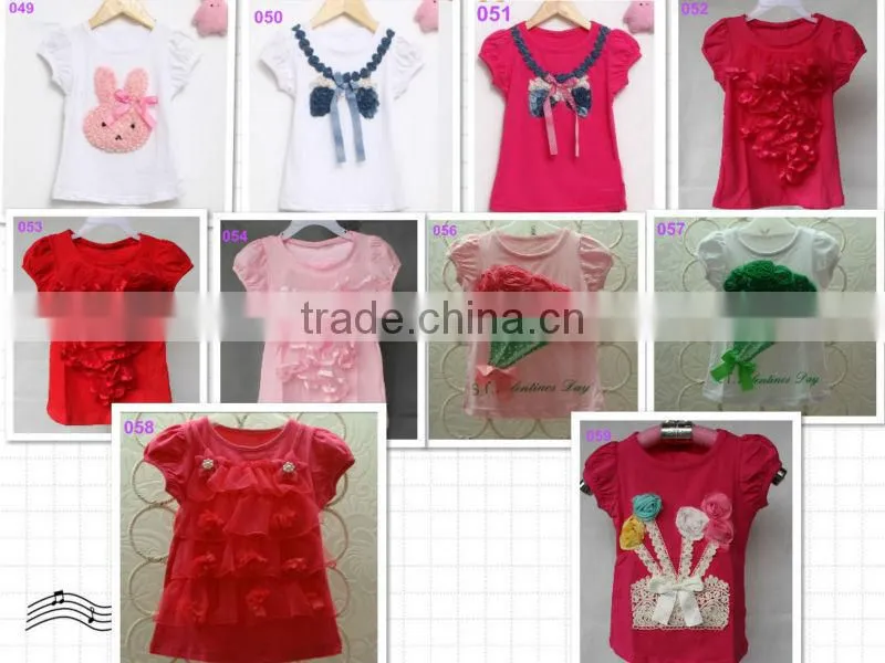 2014 new style baby cotton T shirt with bag design