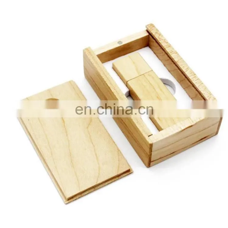 Good quality usb 2.0 driver wood usb 2.0 with box flat usb memory stick for sale