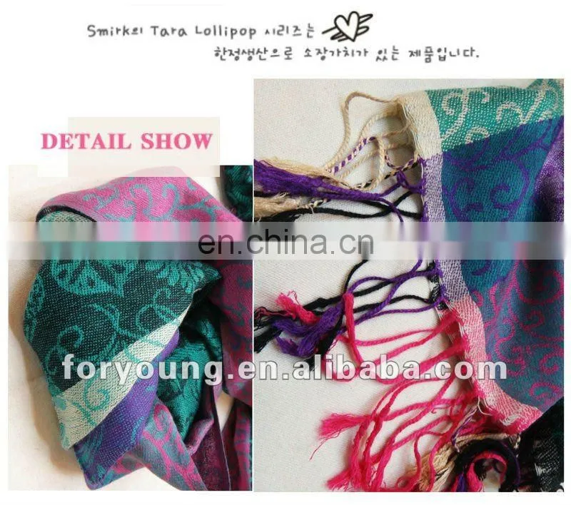 lady winter pashmina fashion scarf 2012