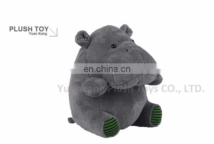 New design hot sale custom animal plush hippopotamus toy for kids