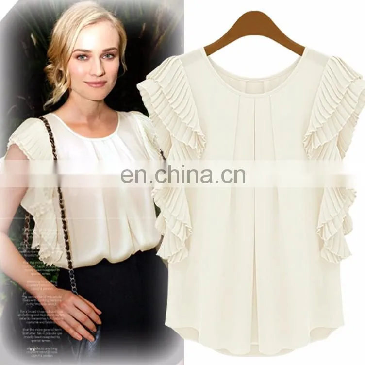 wholesale China T shirt long sleeve t shirt chiffon comfortable t shirt