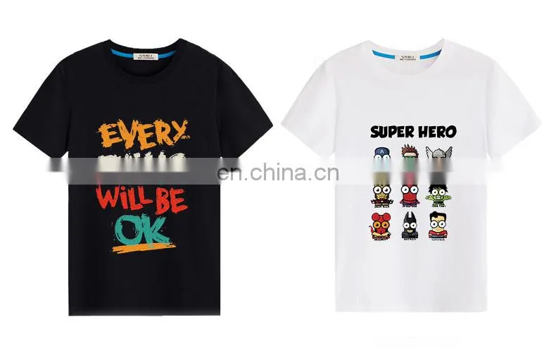 Custom Printing T shirts 180g Cotton Short Sleeve Style T-shirt European size Tshirts