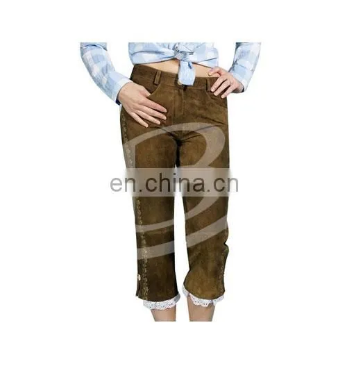 Damen Lederhosen,Bavarian Kurze Lederhosen,Bavarian Lederhsoen, Herren Kniebundhosen