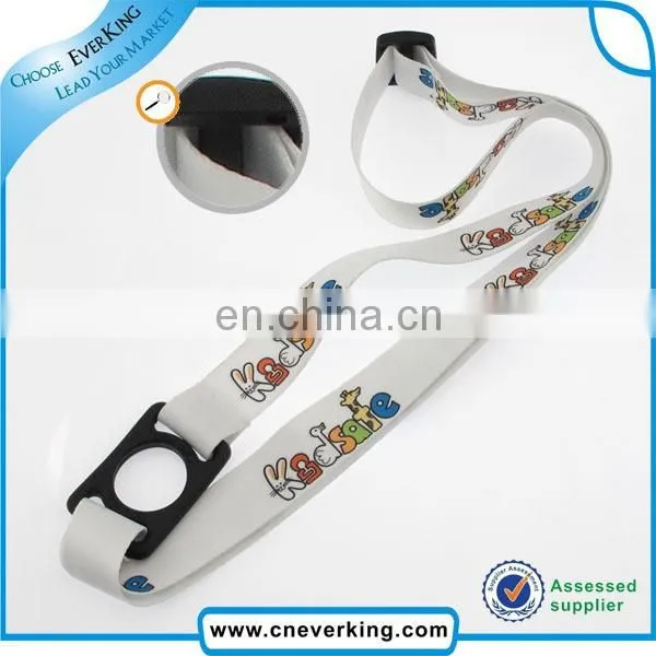 hand free custom water bottle holder neck lanyard strap