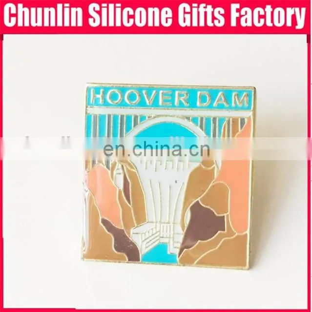 high quality emblem print badage/lapel pin