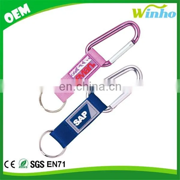 Winho Key Tag Carabiner with Strap and PVC Patch