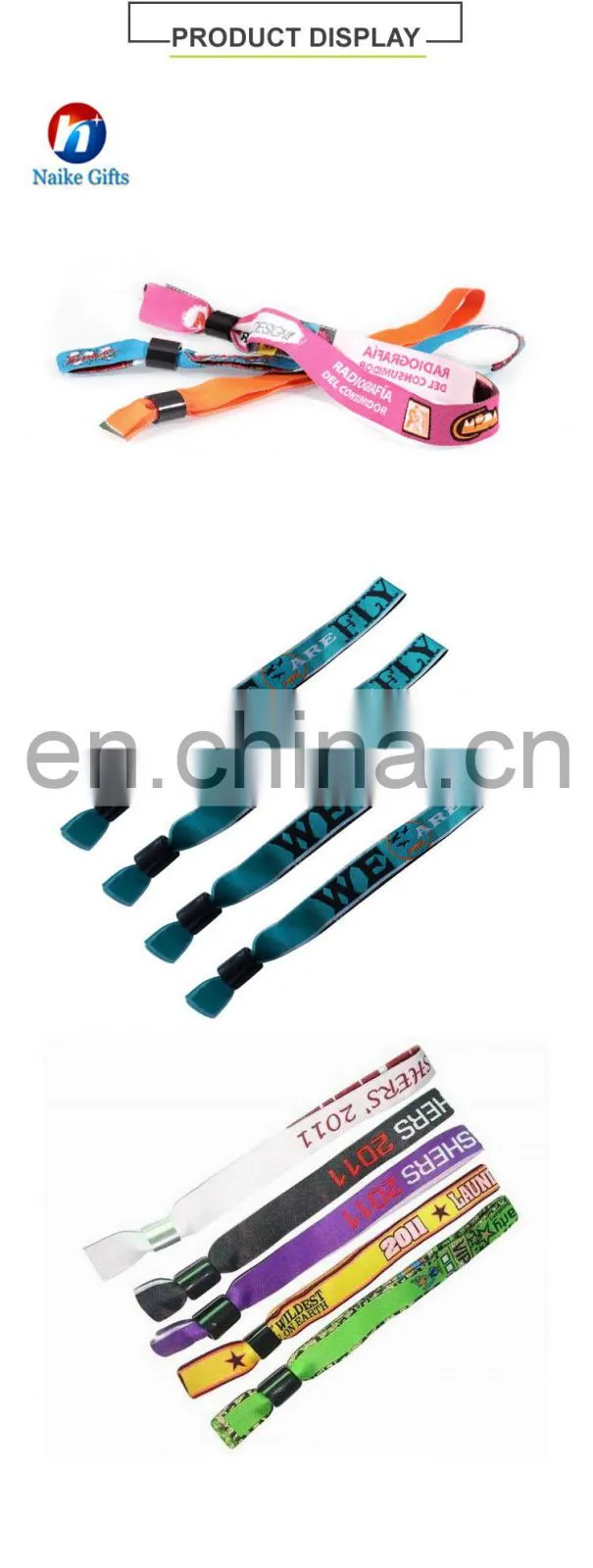 Cheap Custom Woven Wristbands no minimum