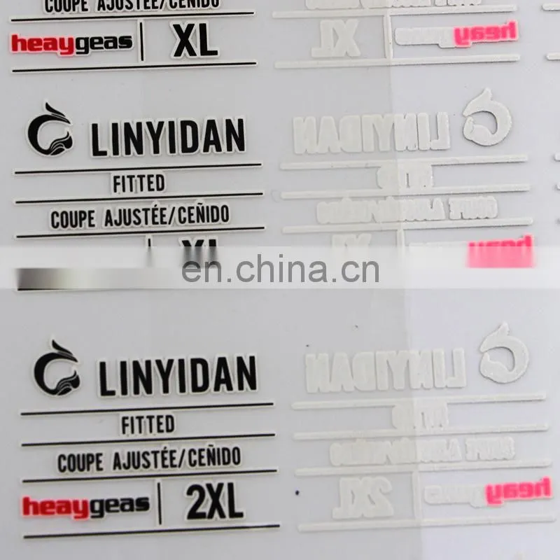 Made in China polyester cotton care label