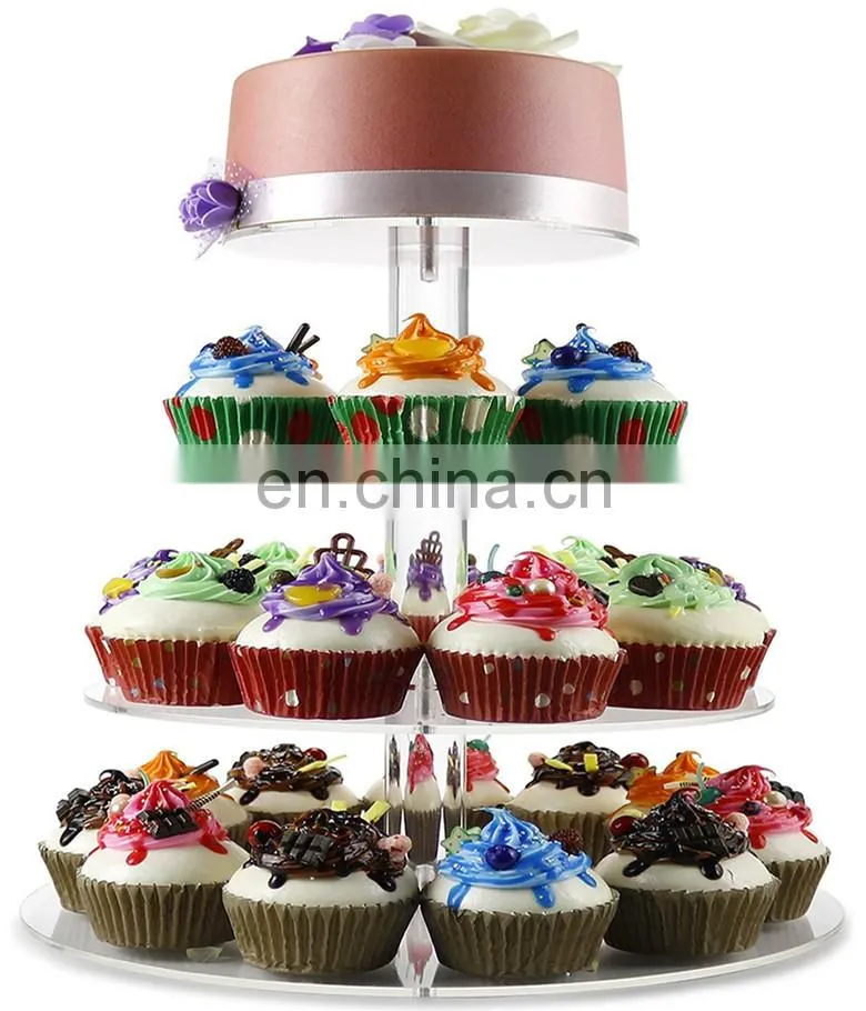 High quality luxury custom clear acrylic cake table