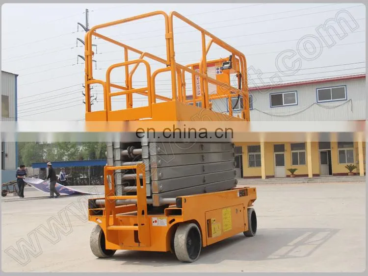 7LGTJZ Shandong SevenLift cheap scissor hydraulic battery auto ladder automobile elevators lift