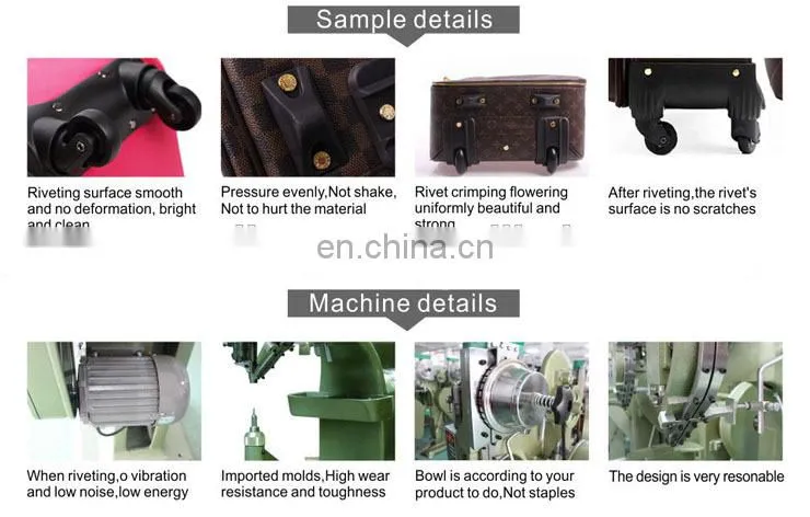 Luggage brake shoe auto riveting machine for sale