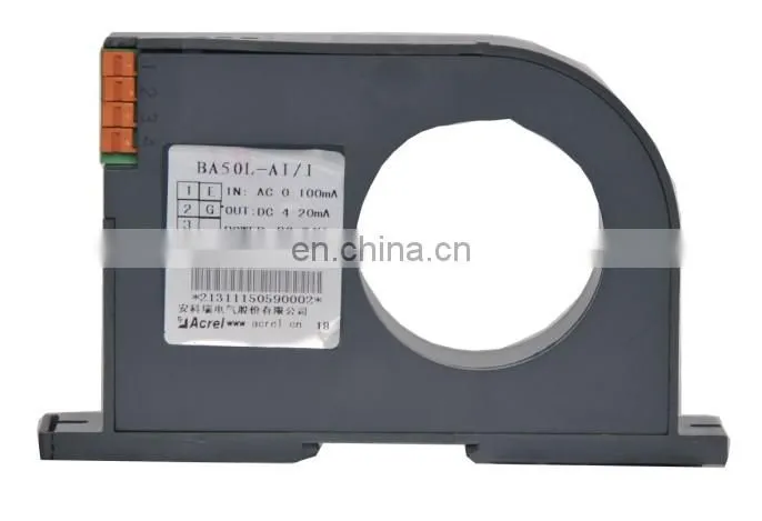 Acrel 300286 measure Ac 0-1A leakage current transmitter with DC analog 4-20mA output