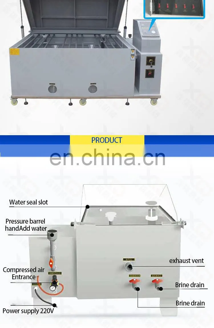 Laboratory equipment salt spray test chamber