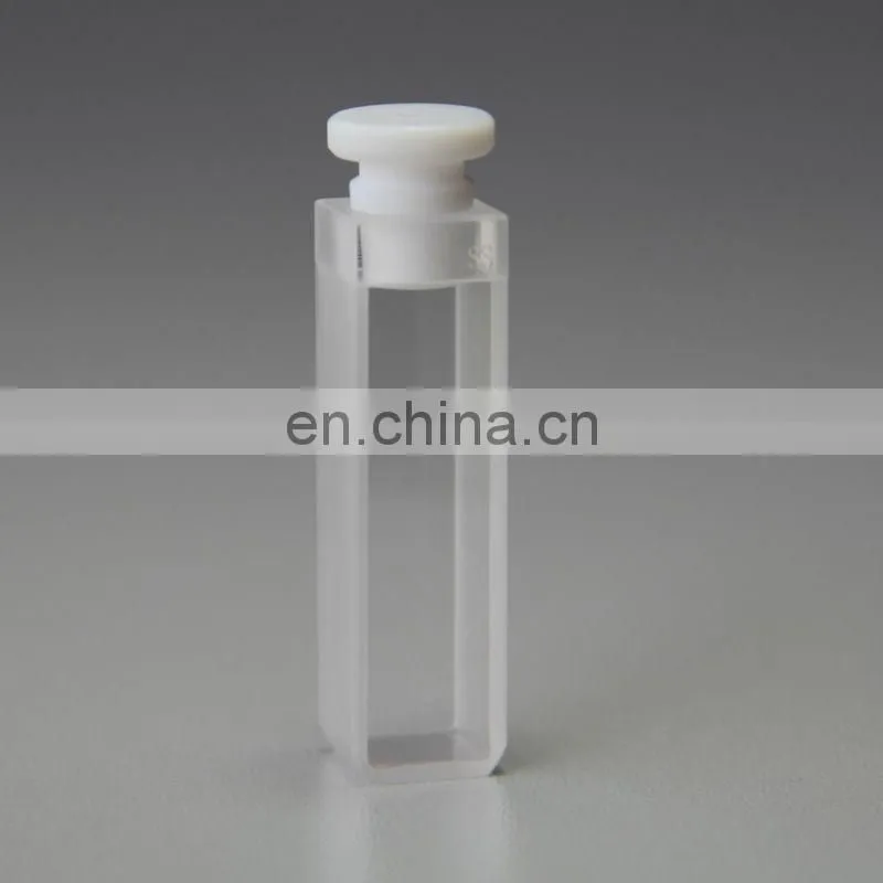 ES Quartz Glass Popular Q-114 Standard cell with stopper and with round bottom flow cell