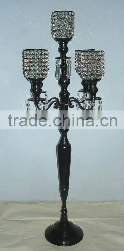 Black Brass Decorative Candelabra For Wedding And Parties
