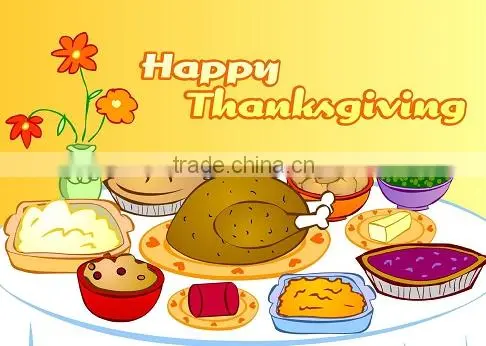 Thanks giving day flag banner