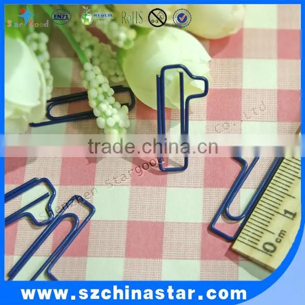 Custom logo metal paper clip in pp box
