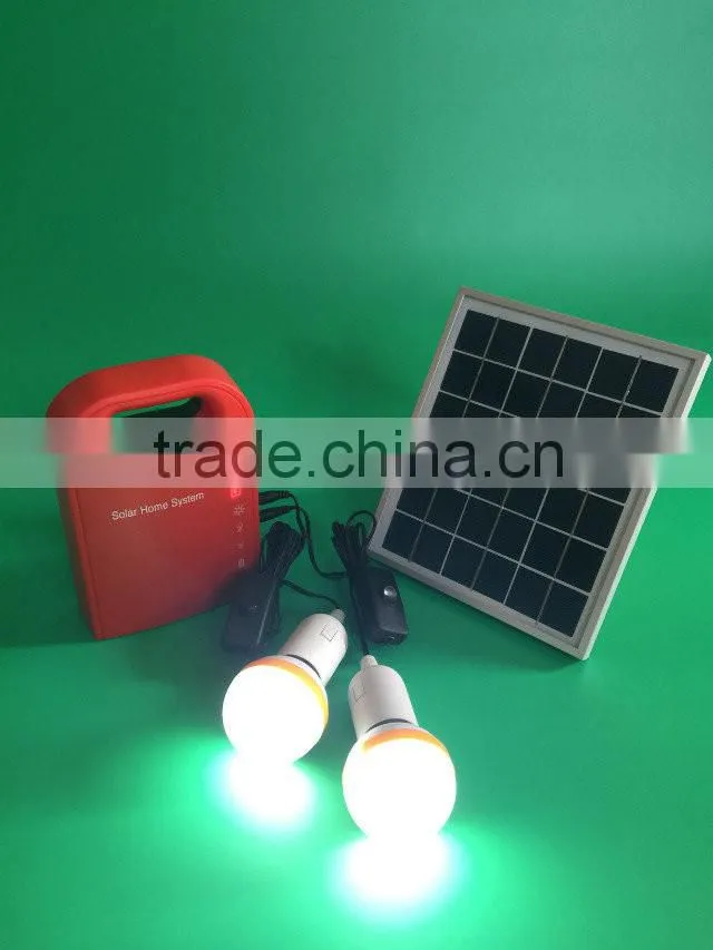 Integrated Type Energy Saving 500w portable mini solar light kits LCD display and DC/AC output