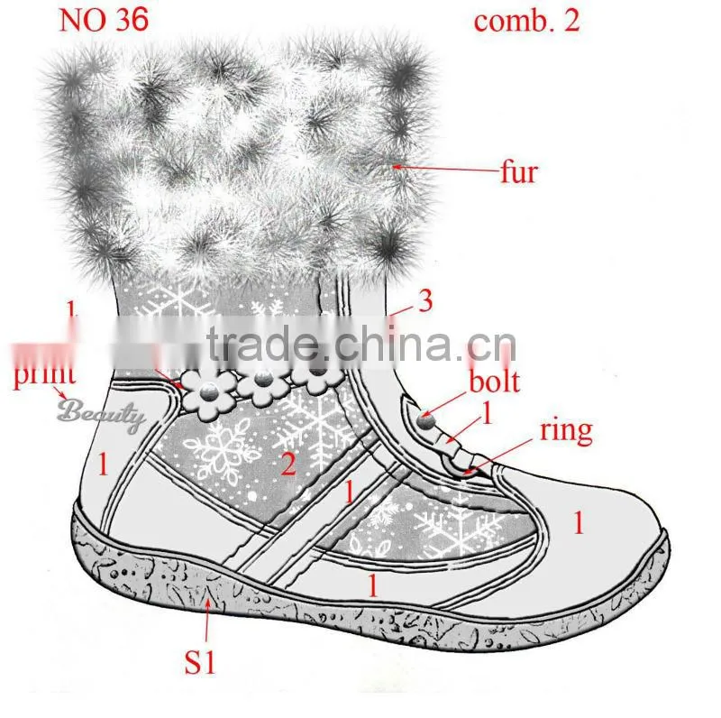 fur ball snow boots