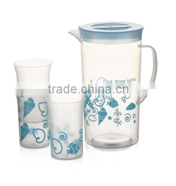 Callia High Quality plastic water kettle with lid for restaurant/hotel/household