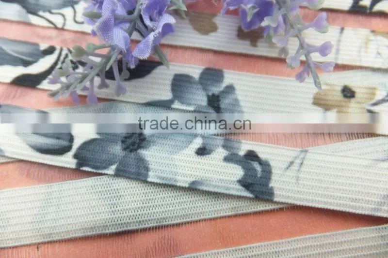 Flower Elastic Polyester Band for Garments