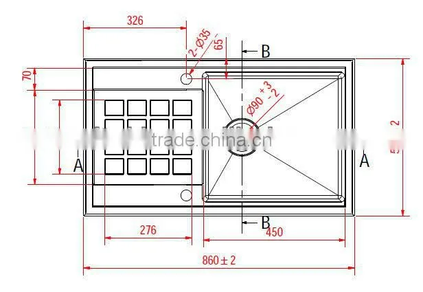 high quality kitchen sinks stainless steel -RTS 101b-3