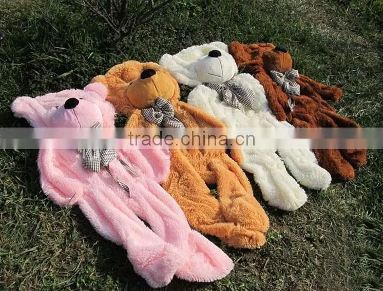hot sale white unstuffed teddy bear skins for sale, unstuffed teddy bear cotton skins