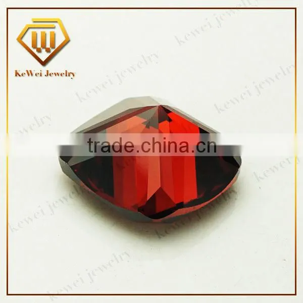 Glaring Gems Garnet Cushion Cut Cubic Zirconia For Gemstone Jewelry