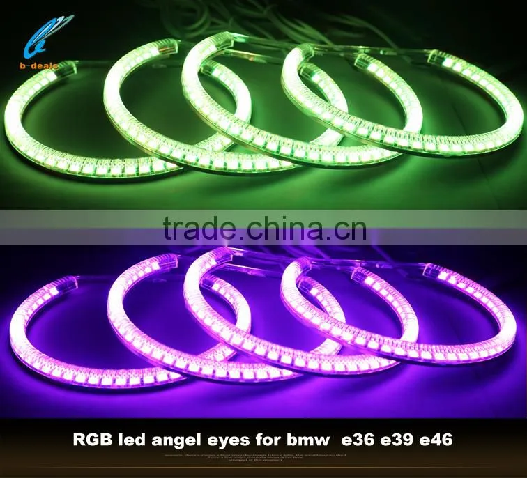 wifi remote RGB led angel eyes color changing angel eyes for bmw e36 e39 e46