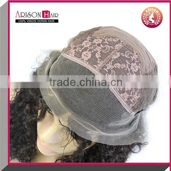 Cheap human hair high quality natural wave lace front wig